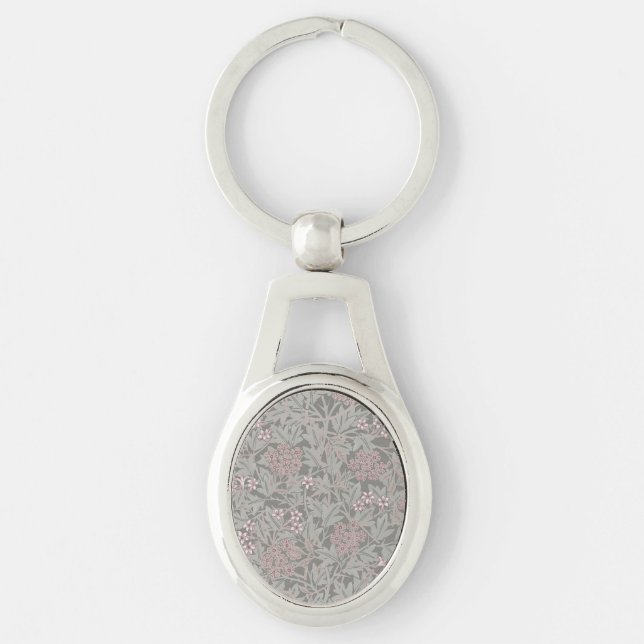 Porte-clés William Morris Jasmine Motif de fleurs (Devant)