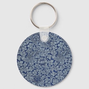 Porte-clés William Morris Motif Vintage Bird et Anemone