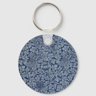 Porte-clés William Morris Motif Vintage Bird et Anemone