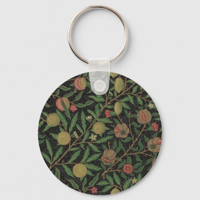 Porte-clés William Morris Pomegranate Black Fruit (Recto)