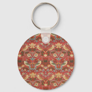 Porte-clés William Morris Red Strawberry Thief