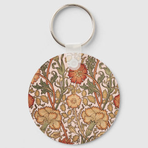 Porte-clés William Morris Rose Flower Fond d'écran Motif