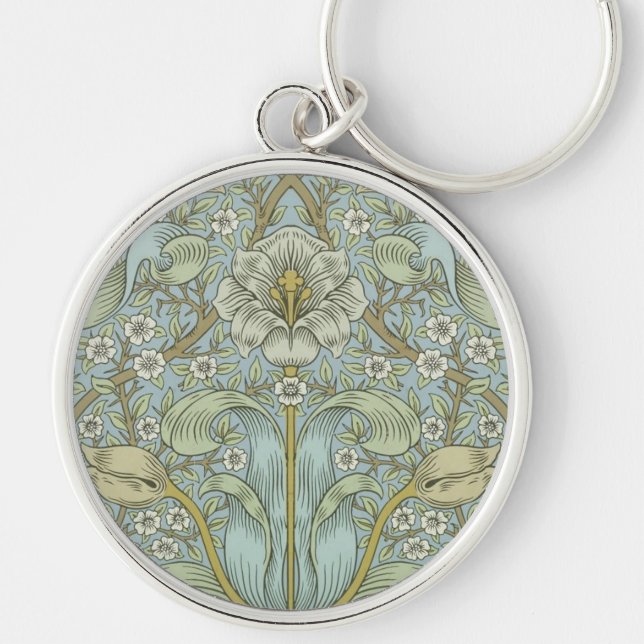Porte-clés William Morris Spring Motif classique épais (Devant)