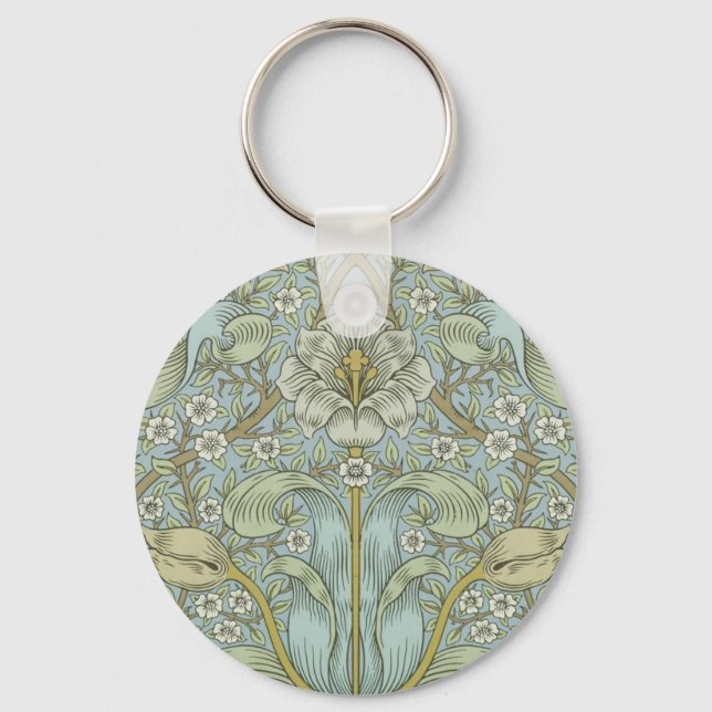 Porte-clés William Morris Spring Thicket : Floral antique (Recto)