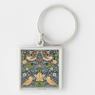 Porte-clés William Morris Strawberry Thief Floral Pattern