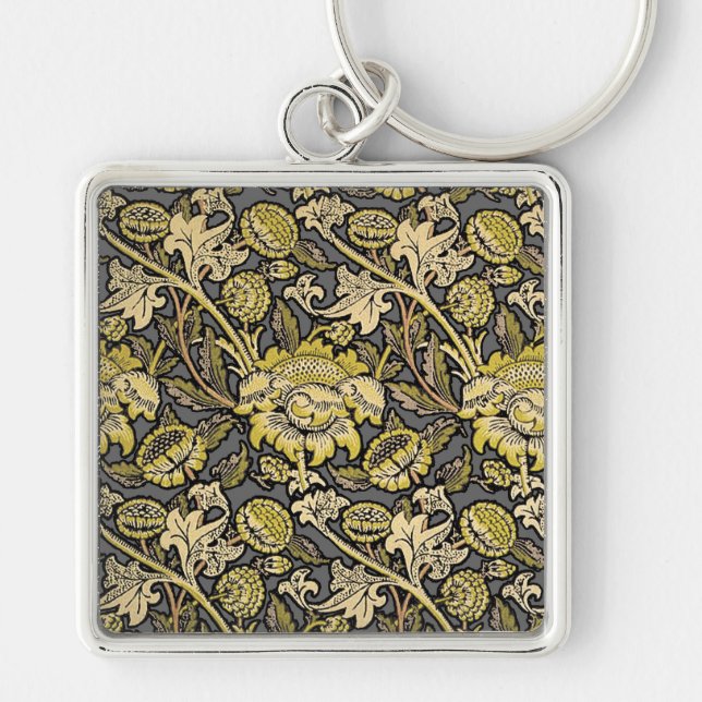 Porte-clés William Morris Wey Fond d'écran Floral (Devant)