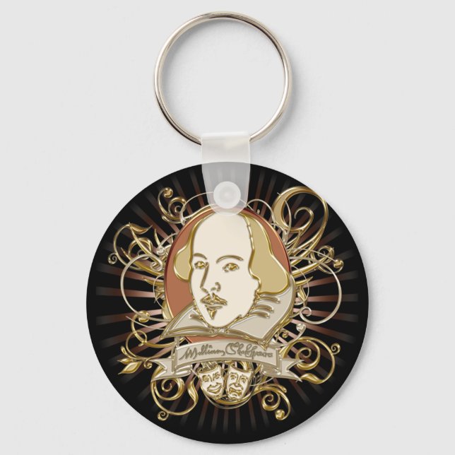 Porte-clés William Shakespeare Crest (Gold) (Recto)