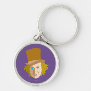 Porte-clés Willy Wonka Stenciled Face Graphisme