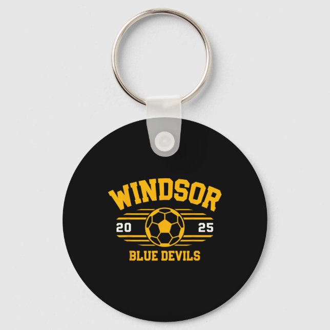 Porte-clés Windsor Blue Devils Soccer Byll 2025  (Recto)