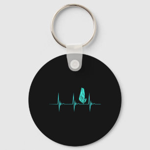 Porte-clés Windsurfer Heartbeat Ekg Pulse Water Sport Windsur
