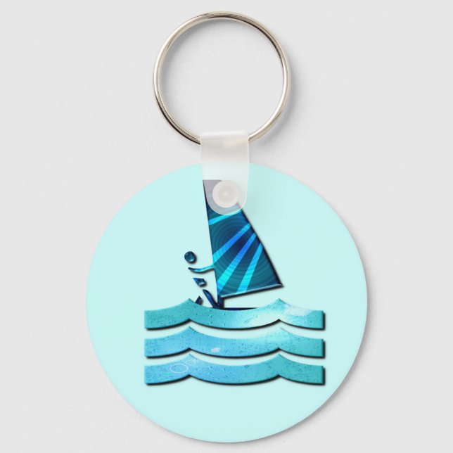 Porte-clés Windsurfing Design Keychain (Recto)