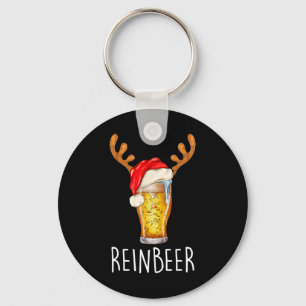 Porte-clés Winedeer Reinbeer Chapeau de Père Noël Renne Coupl