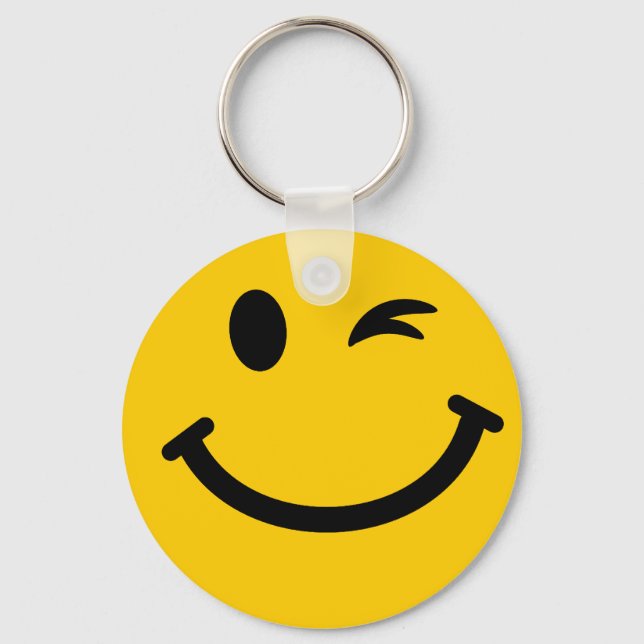 Porte-clés Winking face (Recto)
