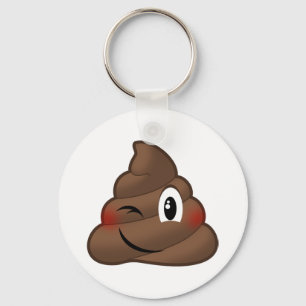 Porte-clés Winking Poop Emoji