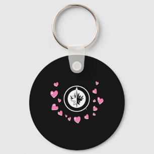 Porte-clés Winnipeg Jets Saint-Valentin Amour Nhl Officiellem