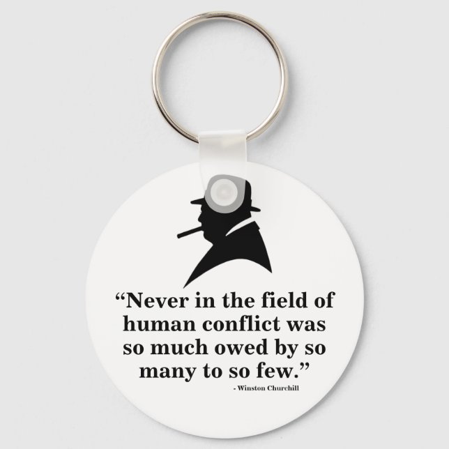 Porte-clés Winston Churchill Keyring - Citation 11 (Recto)