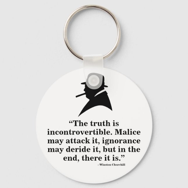 Porte-clés Winston Churchill Keyring - Citation 21 (Recto)