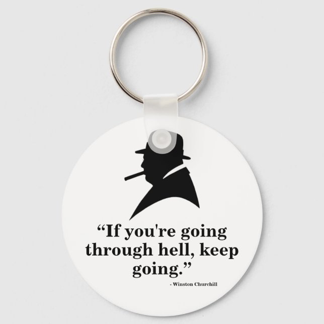 Porte-clés Winston Churchill Keyring - Quote 1 (Recto)