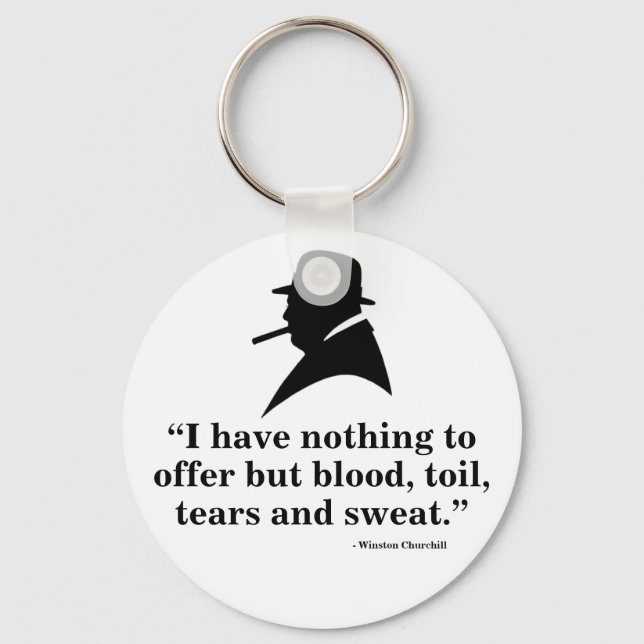 Porte-clés Winston Churchill Keyring - Quote 10 (Recto)