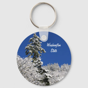 Porte-clés Winter Mountain Arlington Washington State