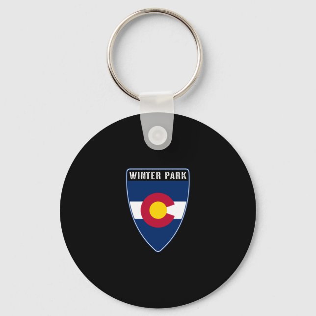 Porte-clés Winter Park Colorado Shield (Recto)