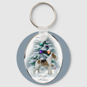Porte-clés Wire Fox Terrier Christmas Gifts