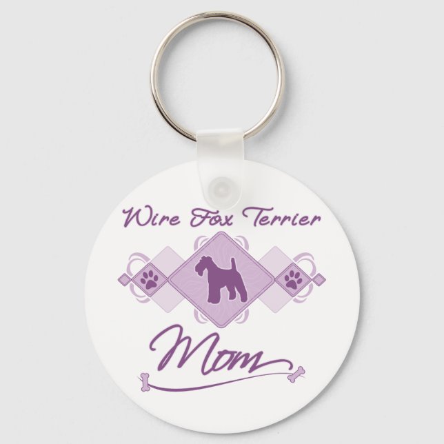 Porte-clés Wire Fox Terrier Mom (Recto)