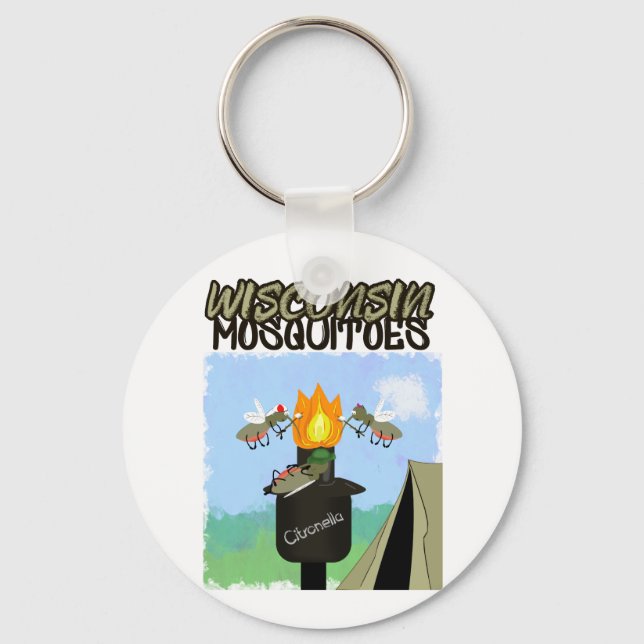 Porte-clés Wisconsin Mosquitoes Cartoon (Recto)