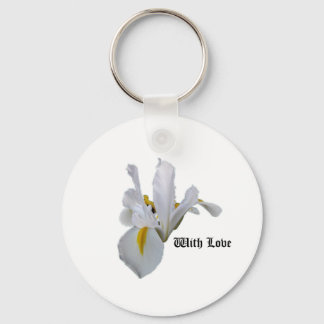 Porte-clés With Love White Iris