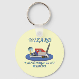 Porte-clés Wizard: Knowledge is My Weapon