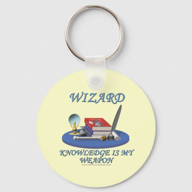 Porte-clés Wizard: Knowledge is My Weapon (Recto)