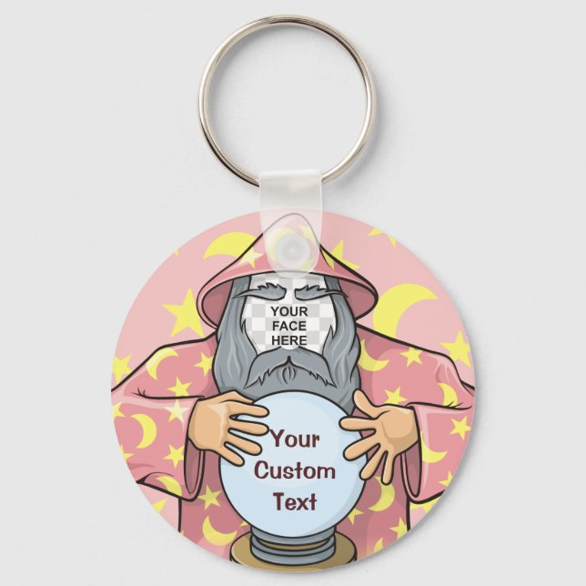 Porte-clés Wizard with your face (Recto)