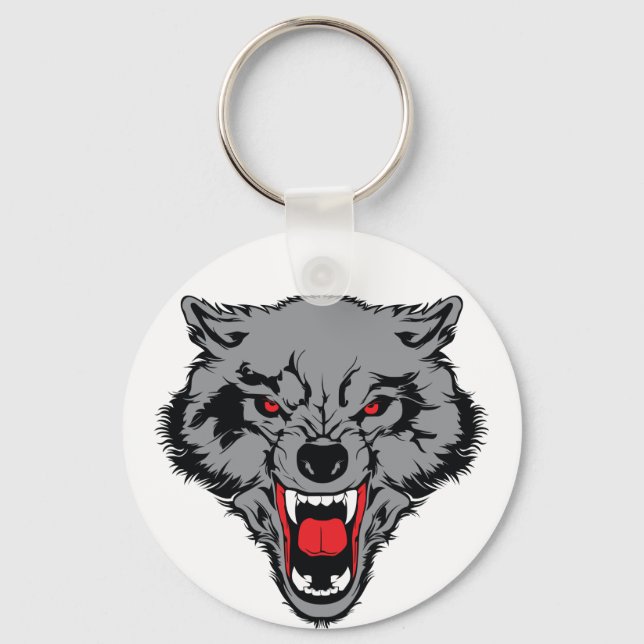 Porte-clés Wolf en colère (Recto)