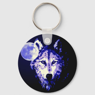 Porte-clés Wolf & Lune noir nuit Collage