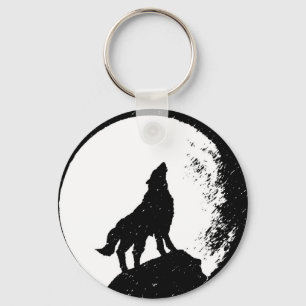 Porte-clés Wolf & Moon Silhoutte