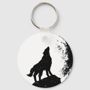 Porte-clés Wolf & Moon Silhoutte