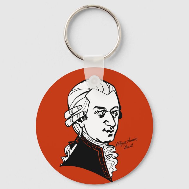 Porte-clés Wolfgang Amadeus Mozart (Recto)