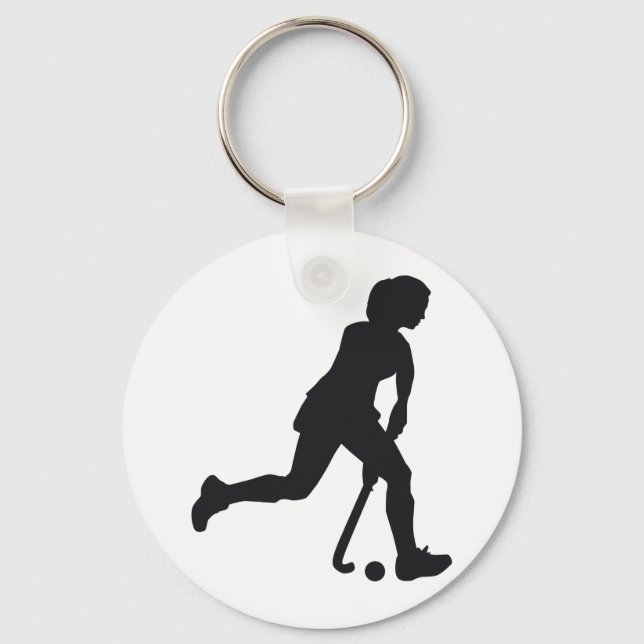 Porte-clés Woman de hockey (Recto)
