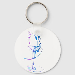 Porte-clés Woman Figure Skating Keychain