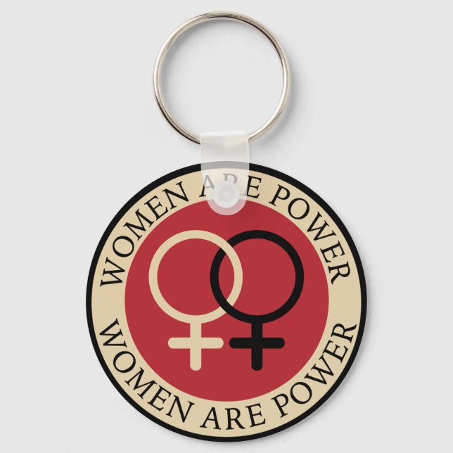 Porte-clés Women Are Power, International Women's Day (Recto)