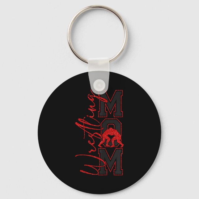 Porte-clés Women Wrestling Mom Funny Wrestle Wrestler Mothers (Recto)