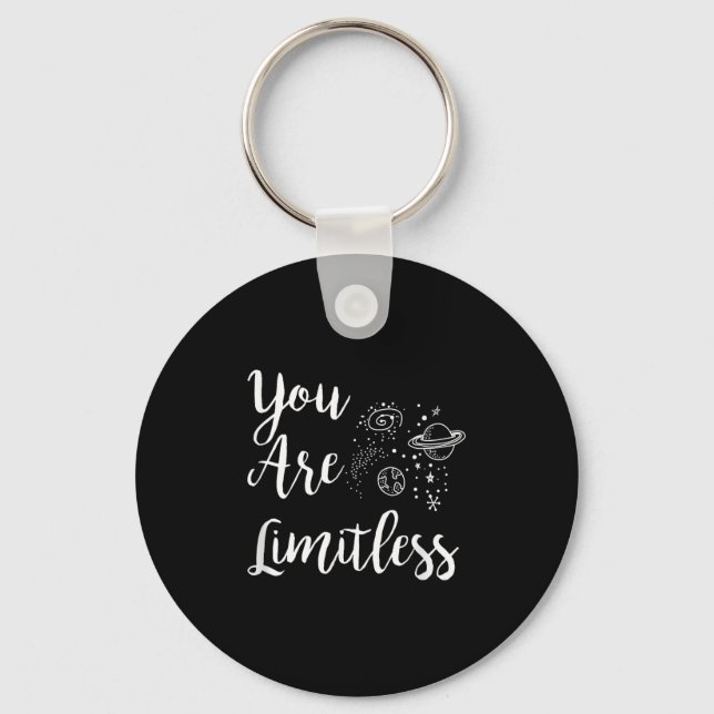 Porte-clés Women You Are Limitless Amazing Motivational  (Recto)