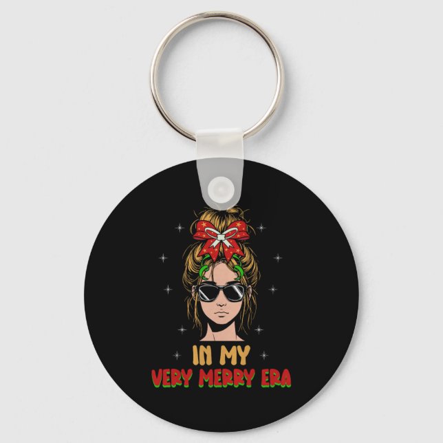 Porte-clés Womens In My Very Merry Era - Cute Groovy Xmas Pre (Recto)