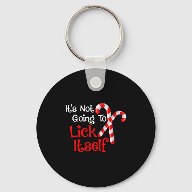 Porte-clés Womens It's Going To Lick Itself Candy Cane Christ (Recto)