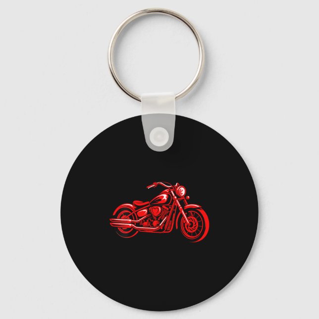 Porte-clés Women's Motorcycle Heart Biker Valentines Day Ride (Recto)