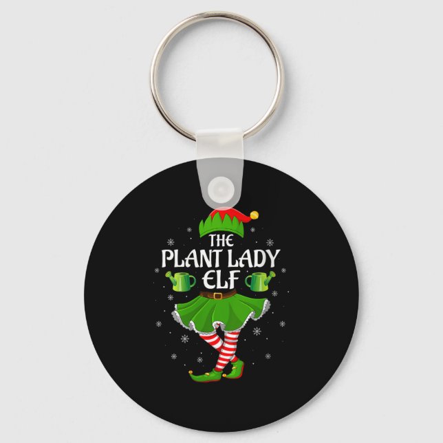 Porte-clés Womens Plant Lady Elf Christmas Family Girls Women (Recto)
