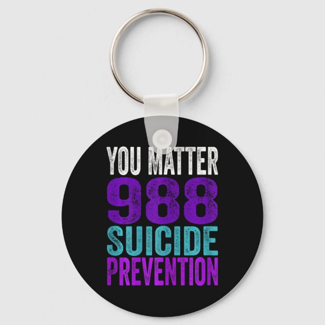 Porte-clés Womens Suicide You 988 Suicide Preve  (Recto)