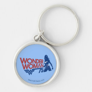 Porte-clés Wonder Woman 75th Anniversary Red & Blue Logo