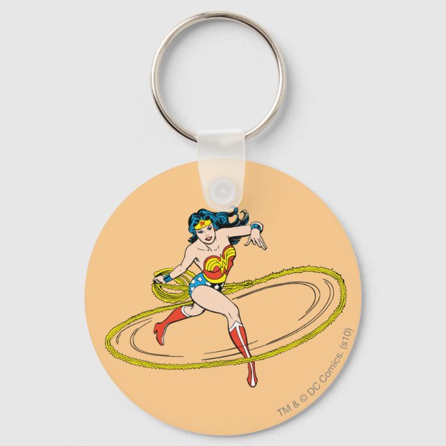 Porte-clés Wonder Woman entouré de Lasso (Recto)