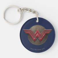 Wonder Woman Symbol Over Concentric Circles